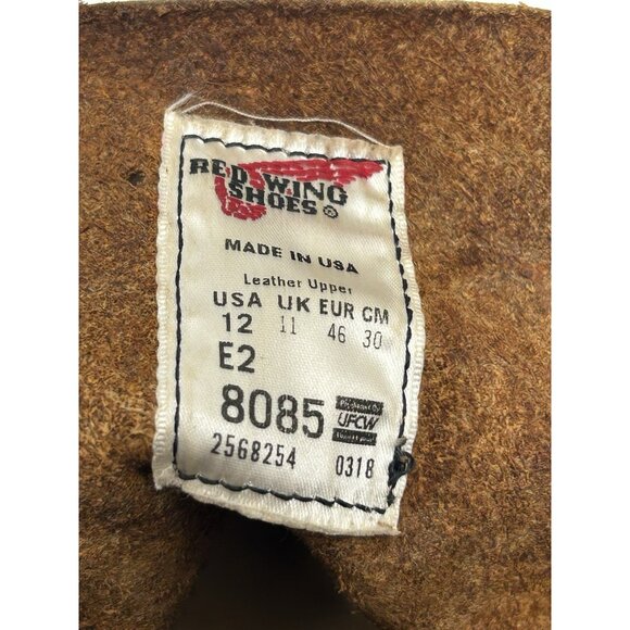 NEW RED WING IRON RANGER BOOTS Men’s Size 12 E2 Brown Leather Work Lace Up - Picture 10 of 10